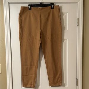 Garnet Hill Women's Tan Trousers